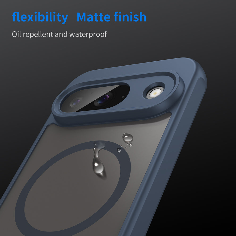 MagSafe Case for Google Pixel 9, Techsuit, HaloFrost II, Navy Blue