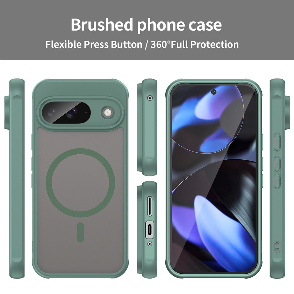Etui MagSafe do Google Pixel 9, Techsuit, HaloFrost II, Zielony