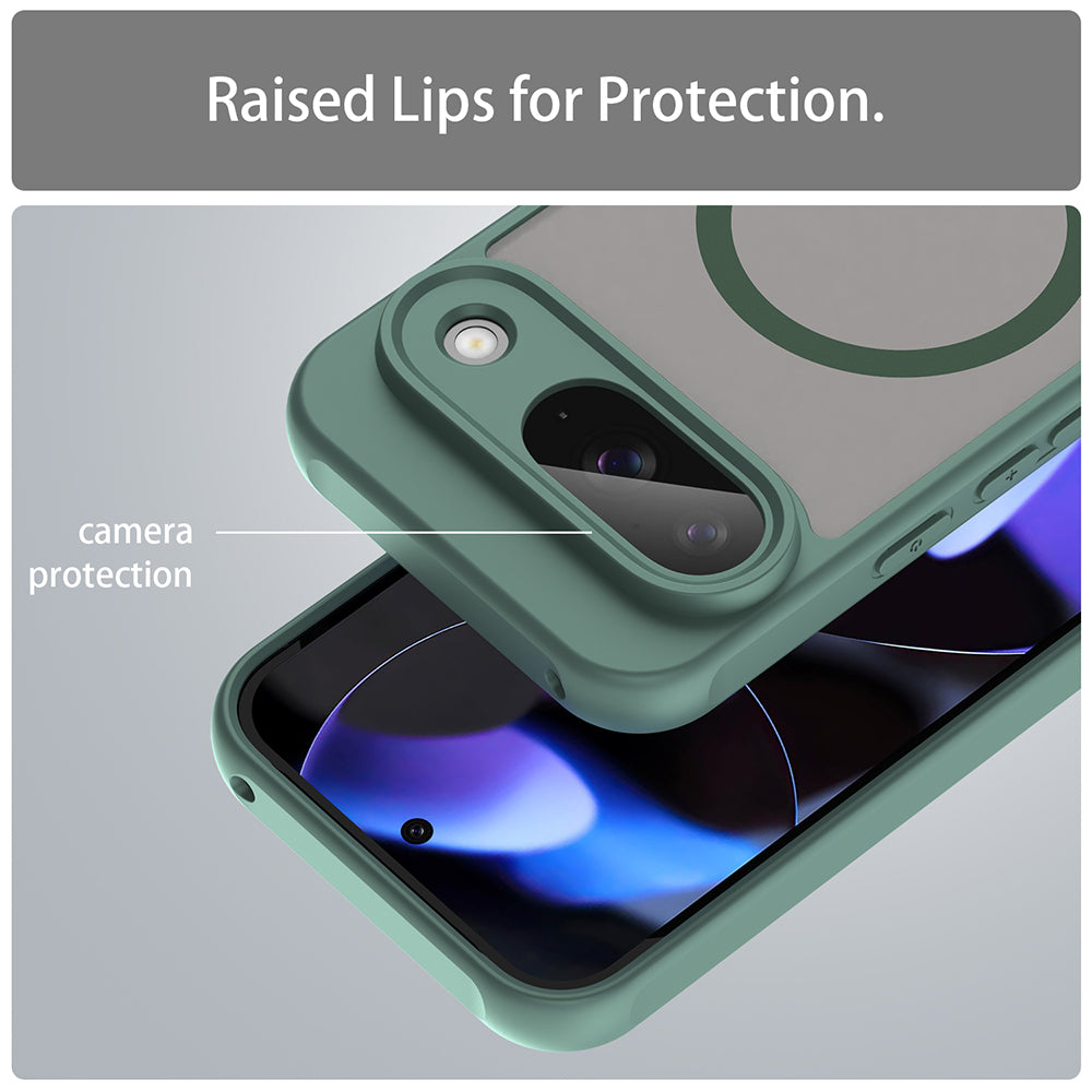 Etui MagSafe do Google Pixel 9, Techsuit, HaloFrost II, Zielony
