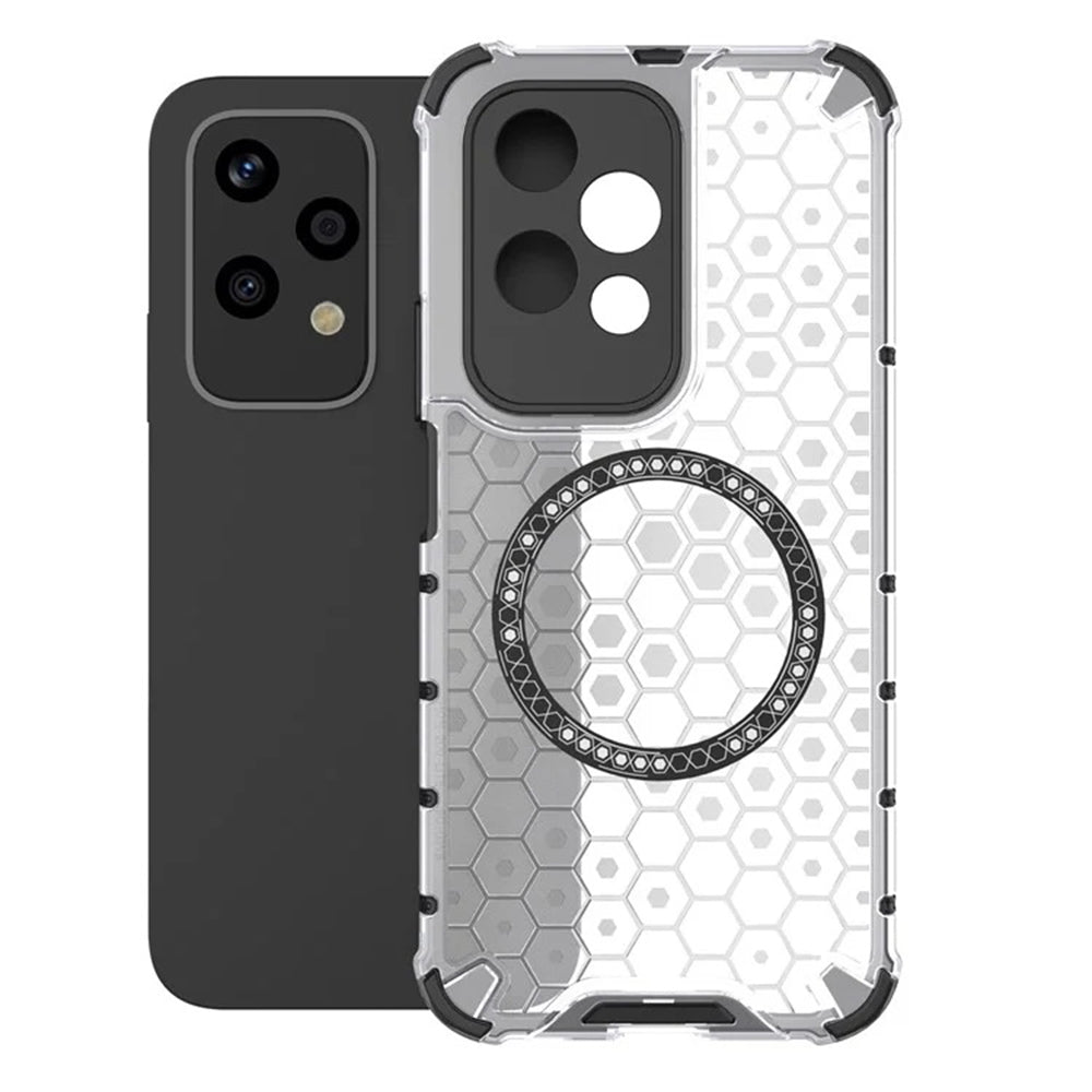 Etui MagSafe do Honor 200 Lite, Techsuit, HoneyComb Shield, Białe