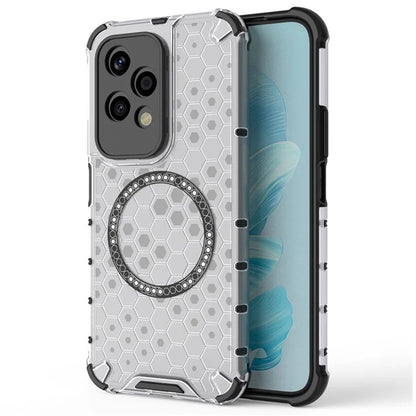 Etui MagSafe do Honor 200 Lite, Techsuit, HoneyComb Shield, Białe