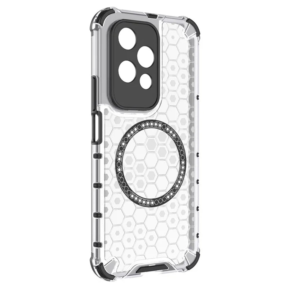 Etui MagSafe do Honor 200 Lite, Techsuit, HoneyComb Shield, Białe