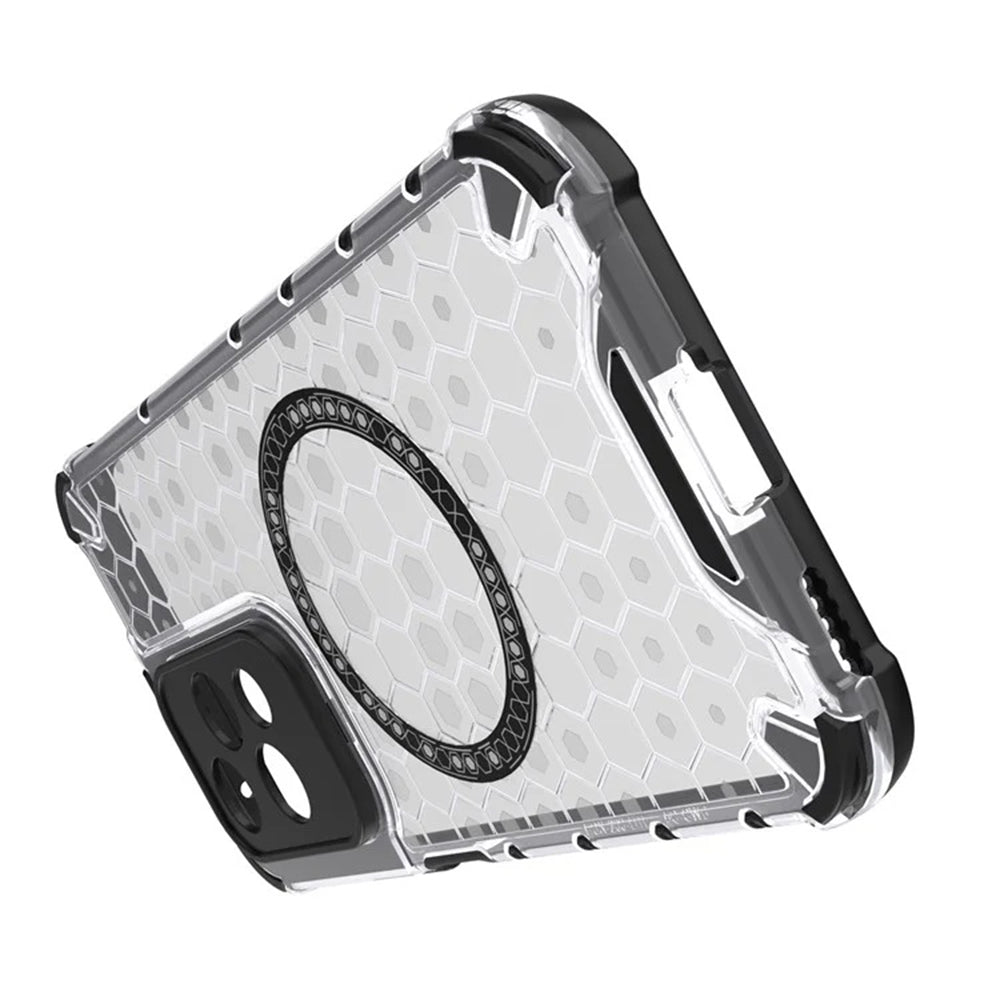 Etui MagSafe do Honor 200 Lite, Techsuit, HoneyComb Shield, Białe