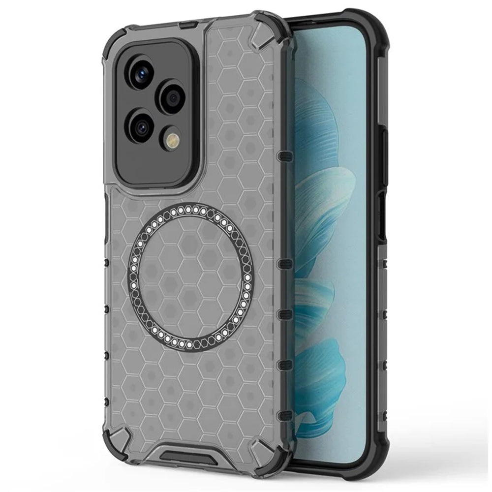 Etui MagSafe do Honor 200 Lite, Techsuit, HoneyComb Shield, czarne