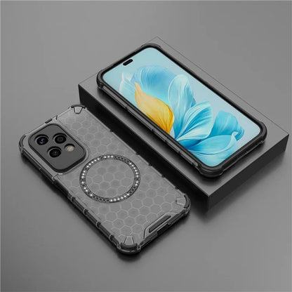 Etui MagSafe do Honor 200 Lite, Techsuit, HoneyComb Shield, czarne