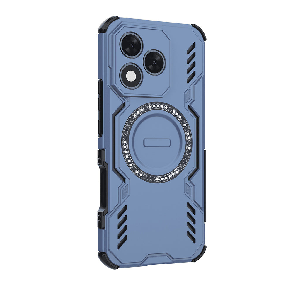 MagSafe Case for Honor 400 Lite, Techsuit, ArmorMag, Blue