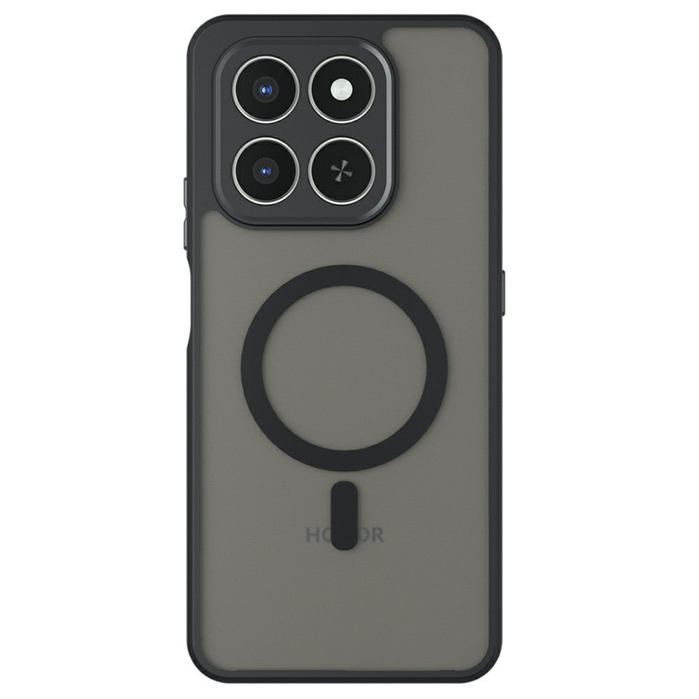 Etui MagSafe dla Honor 400 Smart 4G / X7d 4G / 400 Smart 5G, Techsuit, PureFrost, Czarne Satynowe