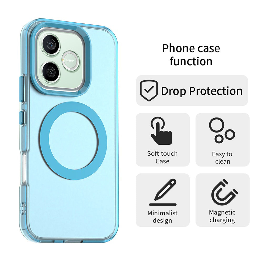 Etui MagSafe do Honor 600 Lite, Techsuit, CandyCase, Niebieskie