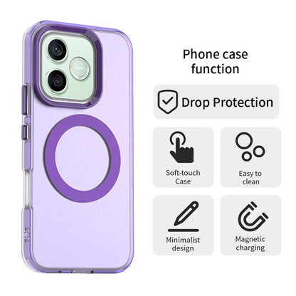 Etui MagSafe do Honor 600 Lite, Techsuit, CandyCase, Fioletowy