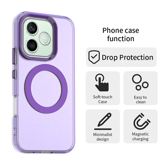 Etui MagSafe do Honor 600 Lite, Techsuit, CandyCase, Fioletowy