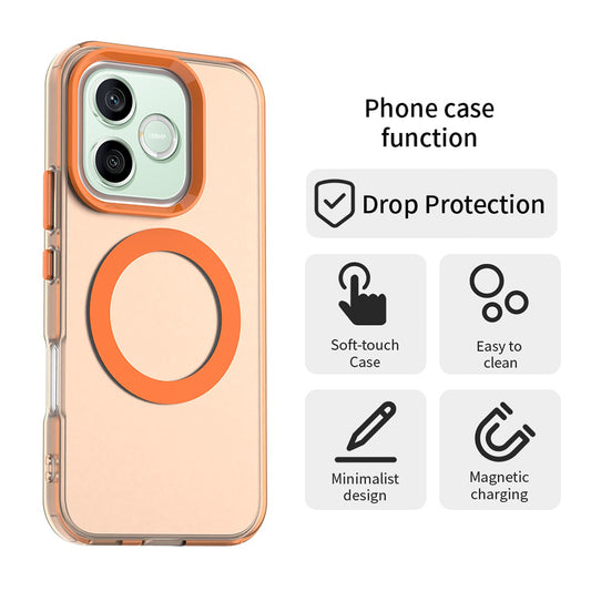 Etui MagSafe do Honor 600 Lite, Techsuit, CandyCase, Pomarańczowe