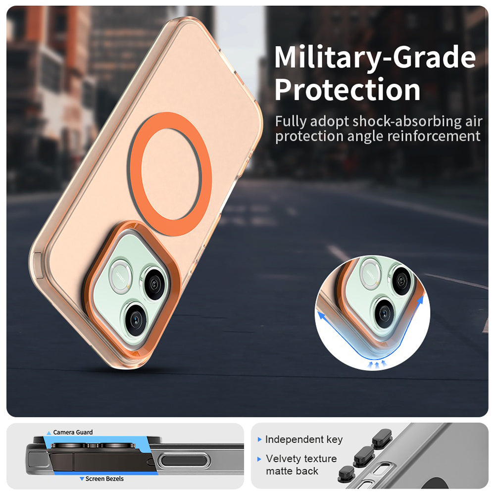 Etui MagSafe do Honor 600 Lite, Techsuit, CandyCase, Pomarańczowe