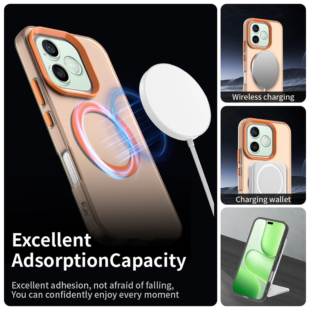 Etui MagSafe do Honor 600 Lite, Techsuit, CandyCase, Pomarańczowe