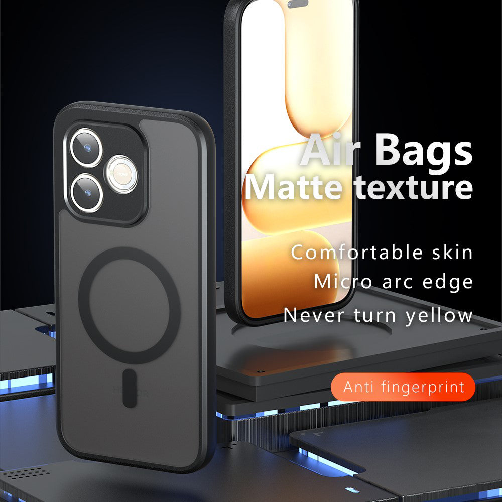 Etui MagSafe dla Honor 600 Lite, Techsuit, PureFrost, Satynowa Czarna