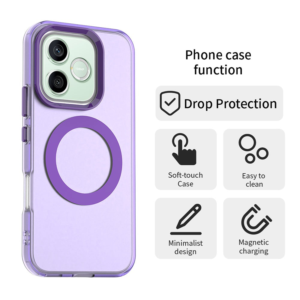 Etui MagSafe do Honor 600 Pro / 600, Techsuit, CandyCase, Fioletowy