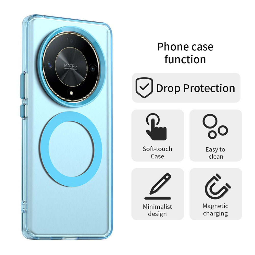 Etui MagSafe do Honor Magic6 Lite, Techsuit, CandyCase, Niebieskie