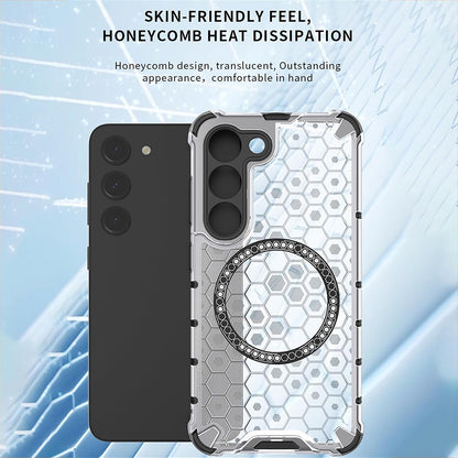 Etui MagSafe do Honor Magic6 Lite, Techsuit, HoneyComb Shield, Białe