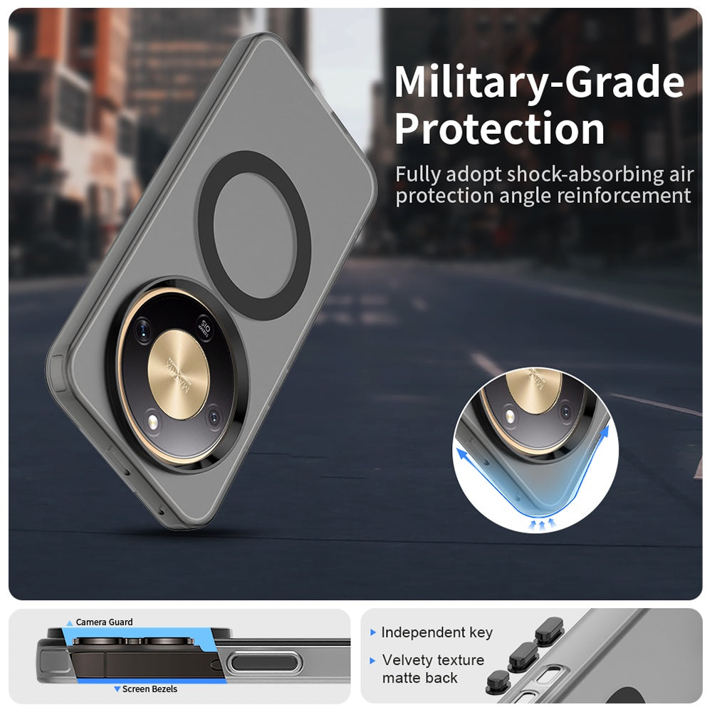 Etui MagSafe dla Honor Magic8 Lite, Techsuit, CandyCase, Czarny