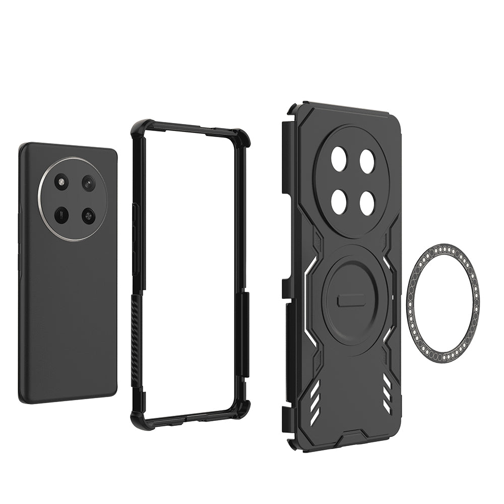 Etui MagSafe do Honor X9c / Magic7 Lite, Techsuit, ArmorMag, czarne