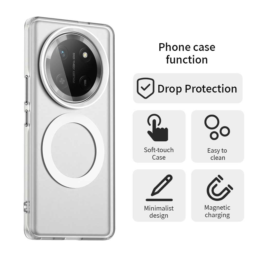 Etui MagSafe do Honor X9c / Magic7 Lite, Techsuit, CandyCase, Białe