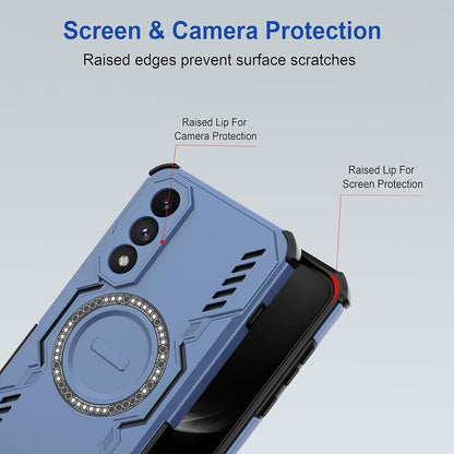 Etui MagSafe dla Huawei nova 14 Pro, Techsuit, ArmorMag, Niebieskie