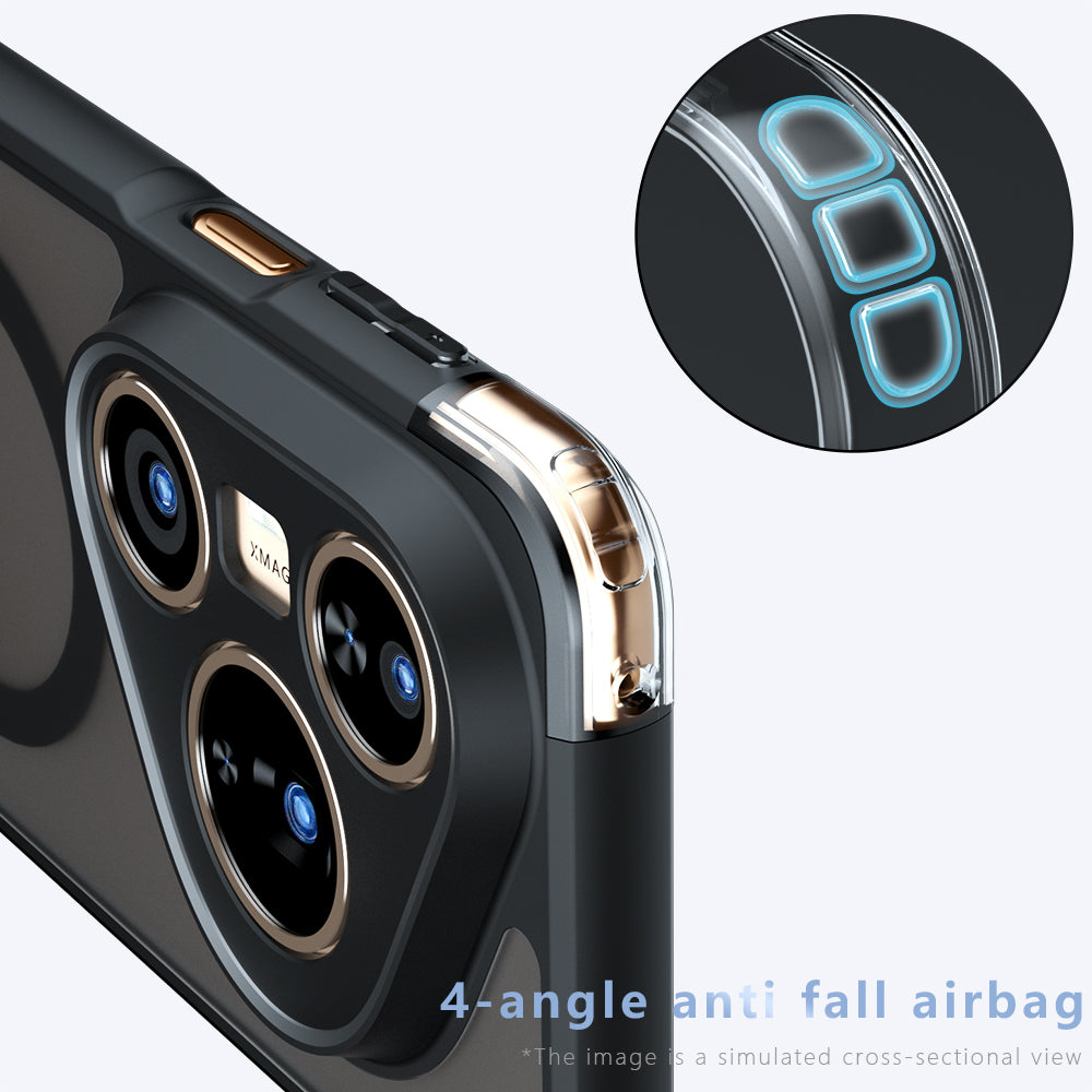 Etui MagSafe do Huawei Pura 80 Ultra, Techsuit, PureFrost, Czarna Satynowa