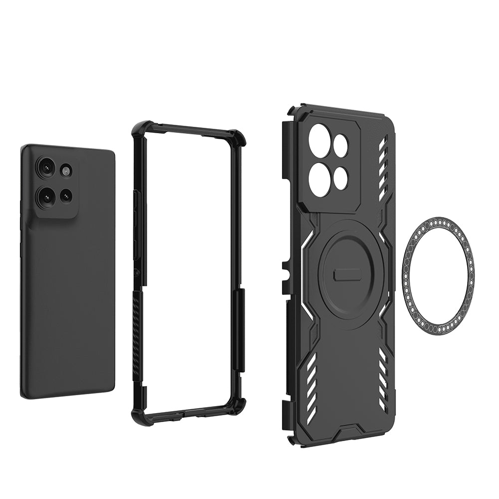 MagSafe Case for Motorola Edge 50, Techsuit, ArmorMag, Black