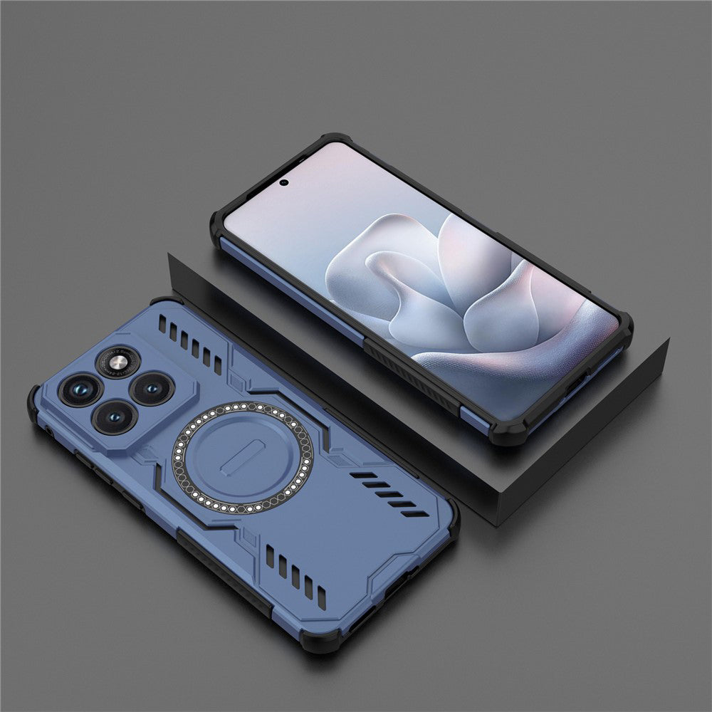 Etui MagSafe dla Motorola Edge 70 Fusion, Techsuit, ArmorMag, Niebieskie