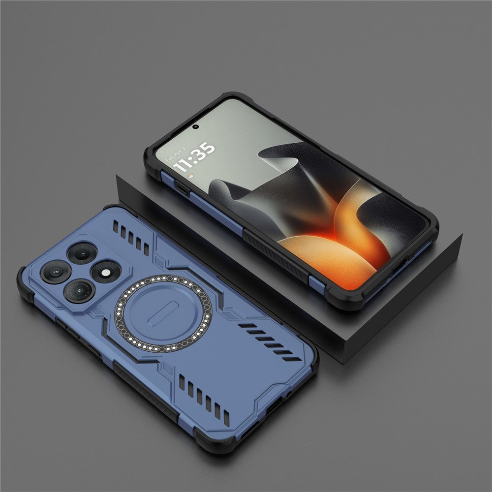 Etui MagSafe do Motorola Edge 70 Max, Techsuit, ArmorMag, Niebieskie