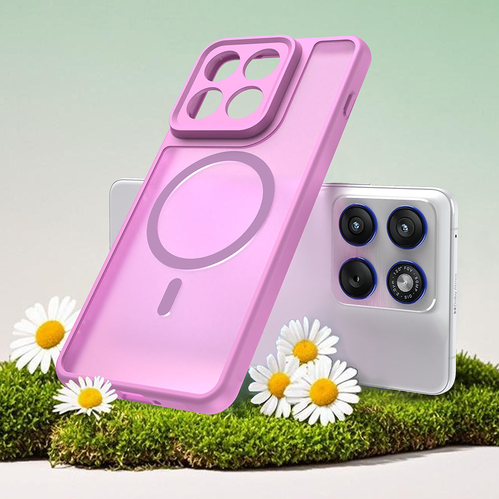 Etui MagSafe dla Motorola Edge 70, Techsuit, HaloFrost II, Różowy