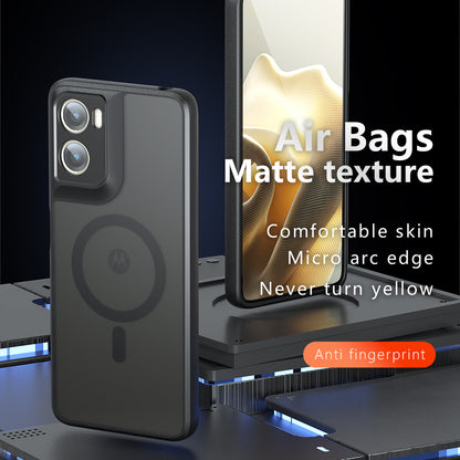 Etui MagSafe dla Motorola Moto G06, Techsuit, PureFrost, Czarny Satynowy