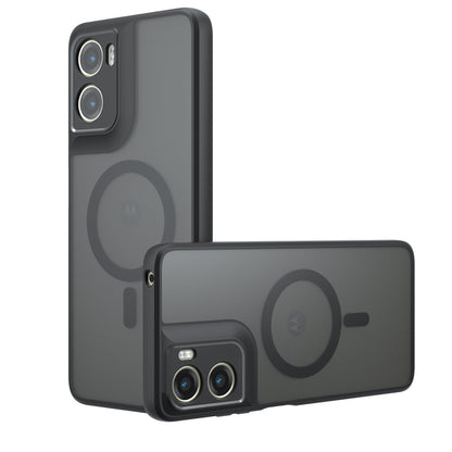 Etui MagSafe dla Motorola Moto G06, Techsuit, PureFrost, Czarny Satynowy