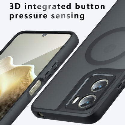 Etui MagSafe dla Motorola Moto G06, Techsuit, PureFrost, Czarny Satynowy