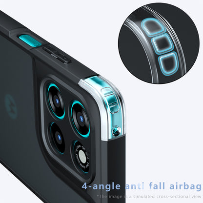 Etui MagSafe dla Motorola Moto G77 / G67, Techsuit, PureFrost, Czarne Satynowe