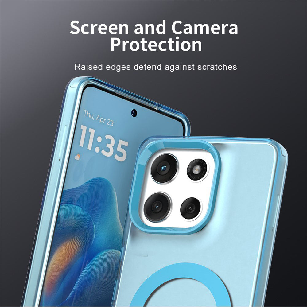 Etui MagSafe dla Motorola Moto G86, Techsuit, CandyCase, Niebieskie
