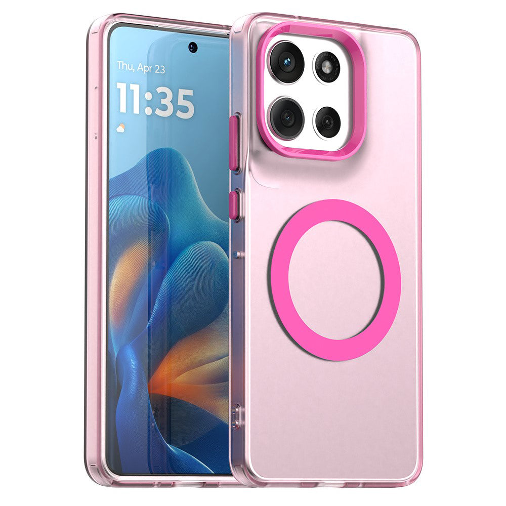 Etui MagSafe dla Motorola Moto G86, Techsuit, CandyCase, Różowy