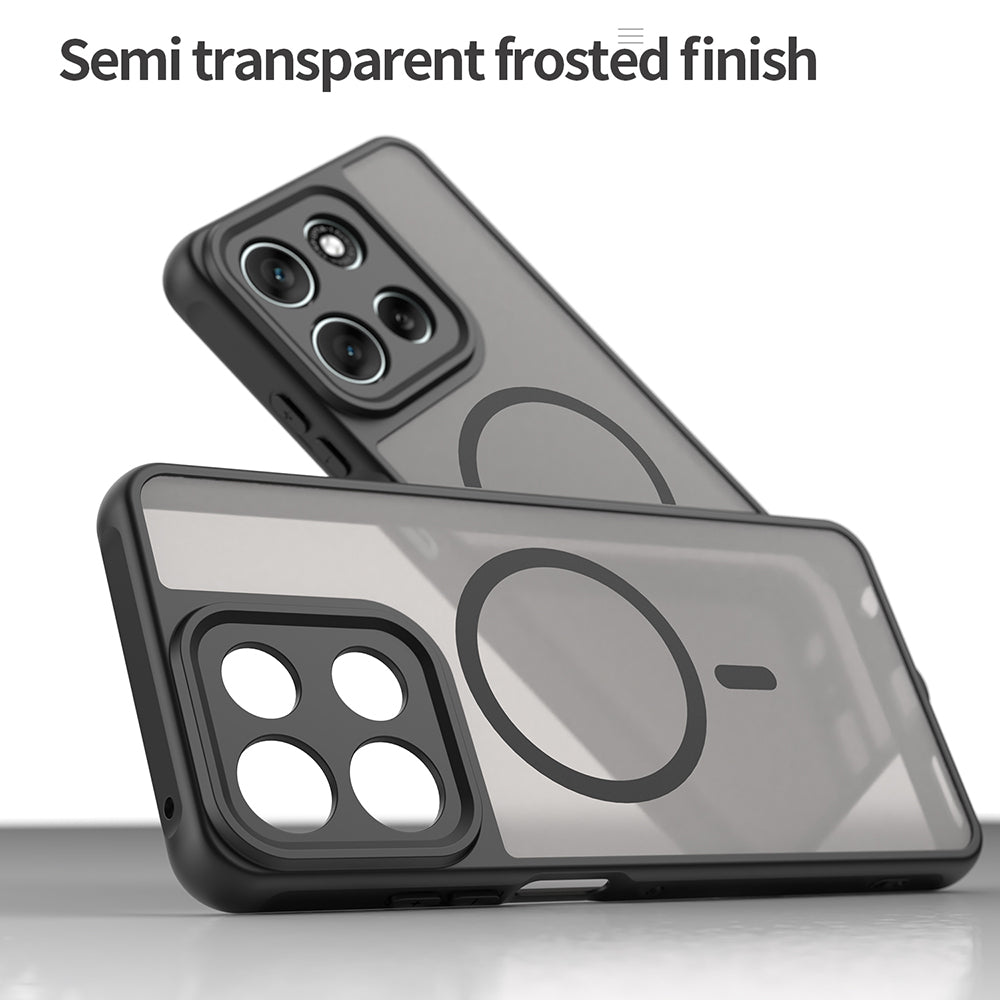 Etui MagSafe do Motorola Moto G86, Techsuit, HaloFrost II, Czarny