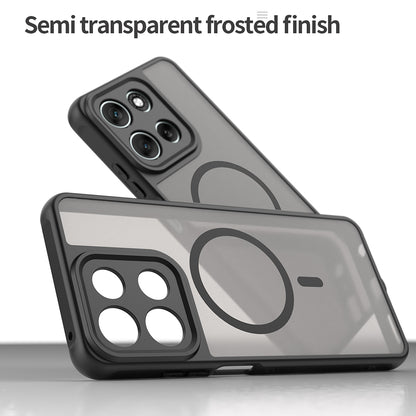 Etui MagSafe do Motorola Moto G86, Techsuit, HaloFrost II, Czarny