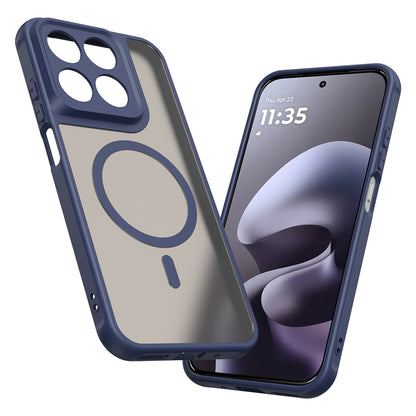 Etui MagSafe do Motorola Moto G87 / G77 / G67, Techsuit, HaloFrost II, Granatowy
