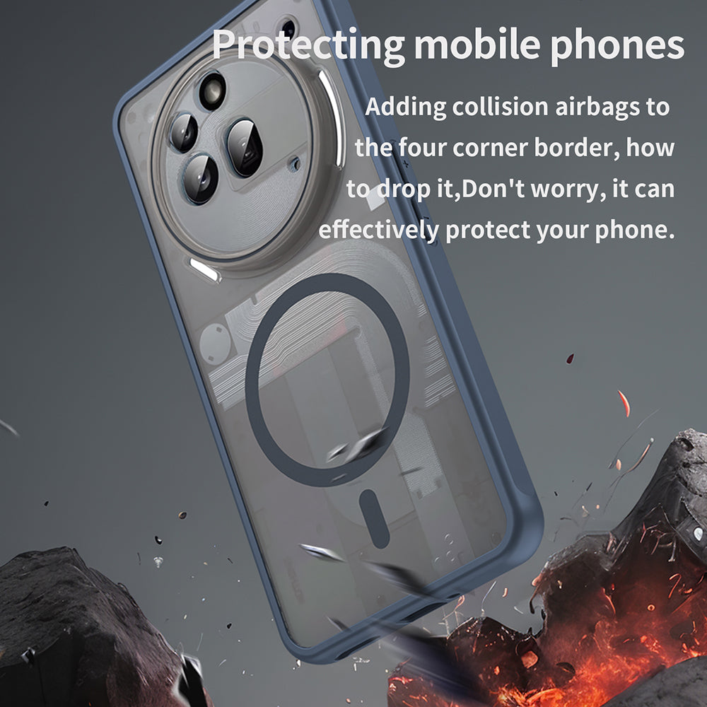 Etui MagSafe do Nothing Phone (3a) Pro, Techsuit, HaloFrost II, Granatowy