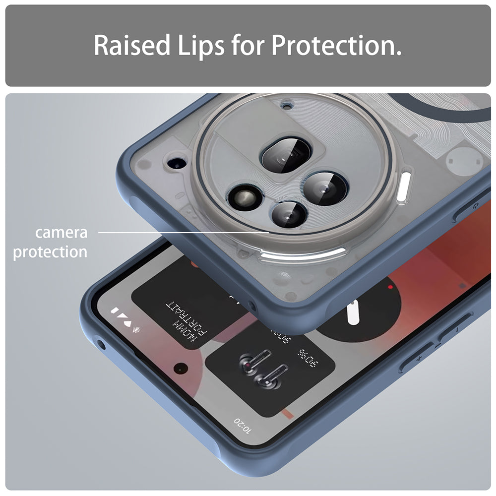 Etui MagSafe do Nothing Phone (3a) Pro, Techsuit, HaloFrost II, Granatowy
