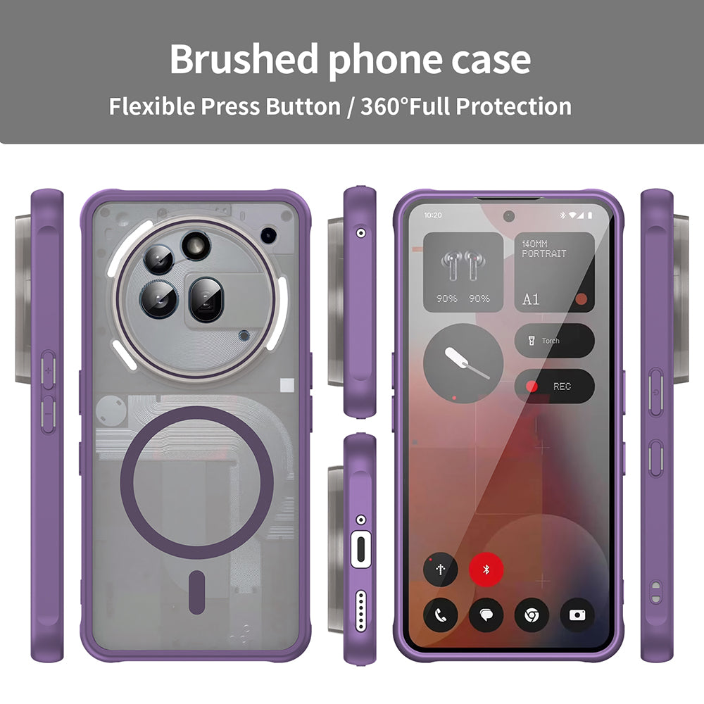 Etui MagSafe do Nothing Phone (3a) Pro, Techsuit, HaloFrost II, Fioletowy