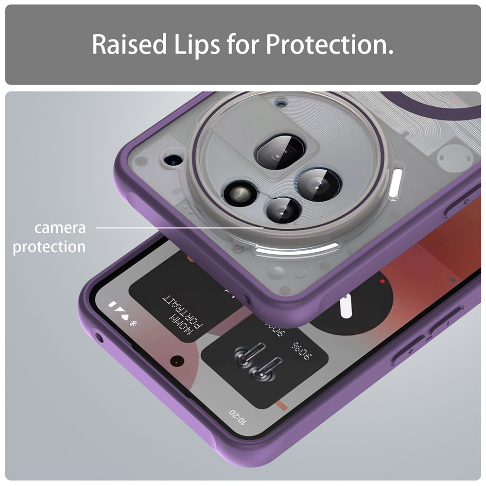 Etui MagSafe do Nothing Phone (3a) Pro, Techsuit, HaloFrost II, Fioletowy