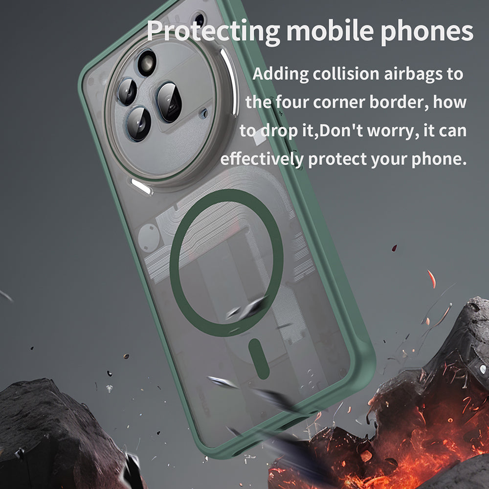 Etui MagSafe do Nothing Phone (3a) Pro, Techsuit, HaloFrost II, Zielony