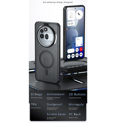 MagSafe Case for Nothing Phone (3a) Pro, Techsuit, PureFrost, Black