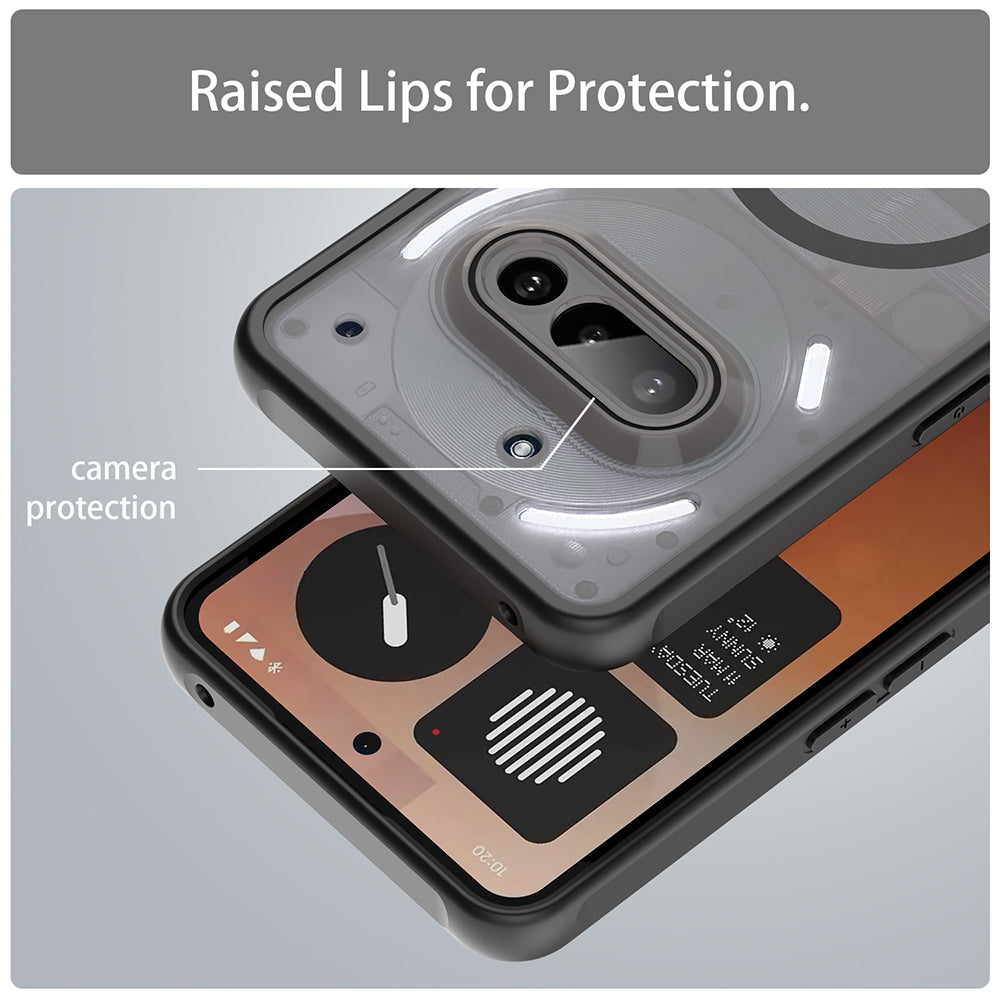 MagSafe Case for Nothing Phone (3a), Techsuit, HaloFrost II, Black