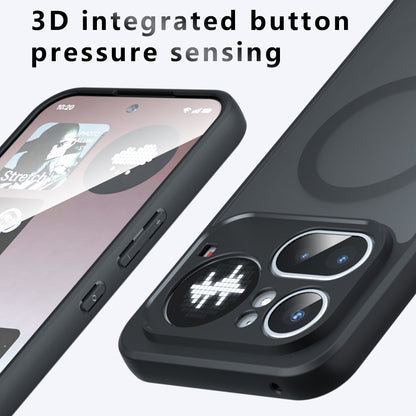 Etui MagSafe do Nothing Phone (4a) Pro, Techsuit, PureFrost, Czarna Satynowa