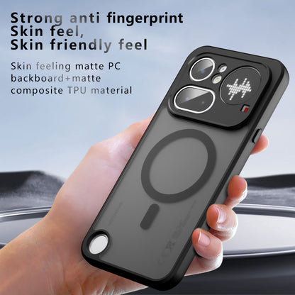 Etui MagSafe do Nothing Phone (4a) Pro, Techsuit, PureFrost, Czarna Satynowa