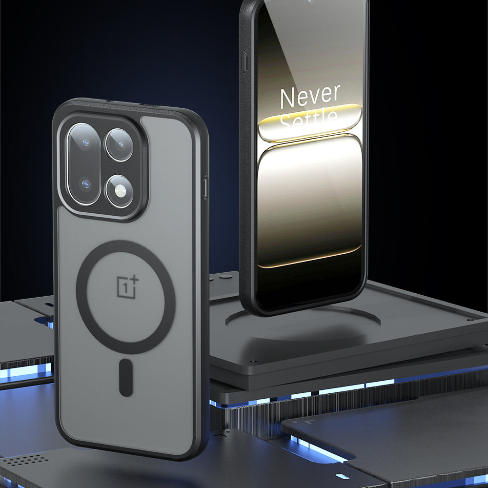 Etui MagSafe dla OnePlus 15, Techsuit, PureFrost, Satynowa Czarność