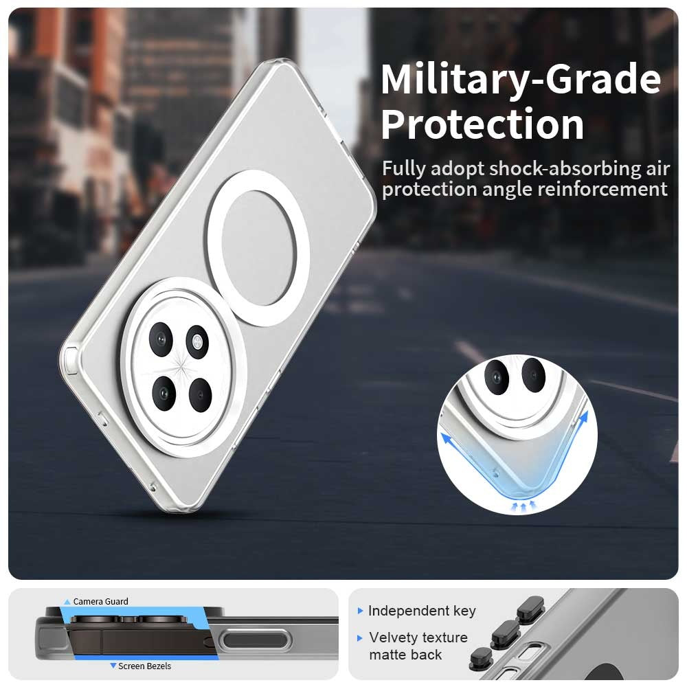 Etui MagSafe do Oppo A3 4G / A3 5G, Techsuit, CandyCase, Białe